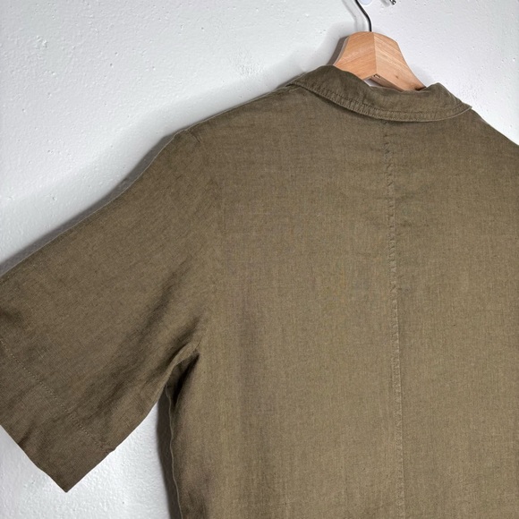 Everlane Linen Workwear Dress Green Size XS EUC - Picture 10 of 10